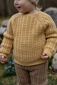 LinÅker Button Sweater Baby (knitting package)