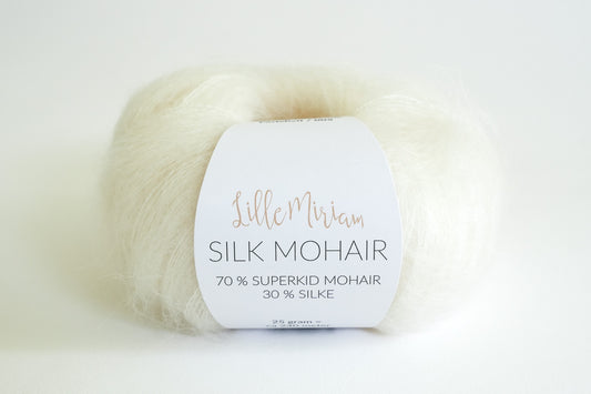 Silk Mohair - Perlehvit 005