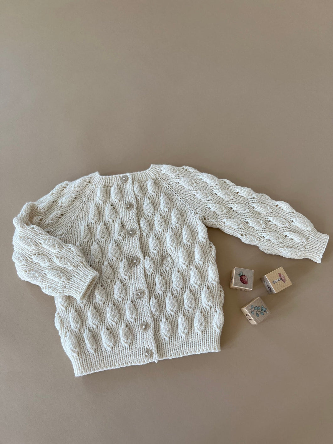 Chestnut Button Cardigan (Danish)