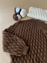 Load image into Gallery viewer, Chestnut Button Sweater / Junior (knitting package)
