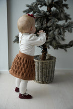 Load image into Gallery viewer, Chestnut Button Skirt (Danish)
