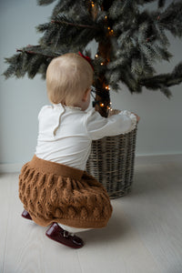 Chestnut Button Skirt (Swedish)